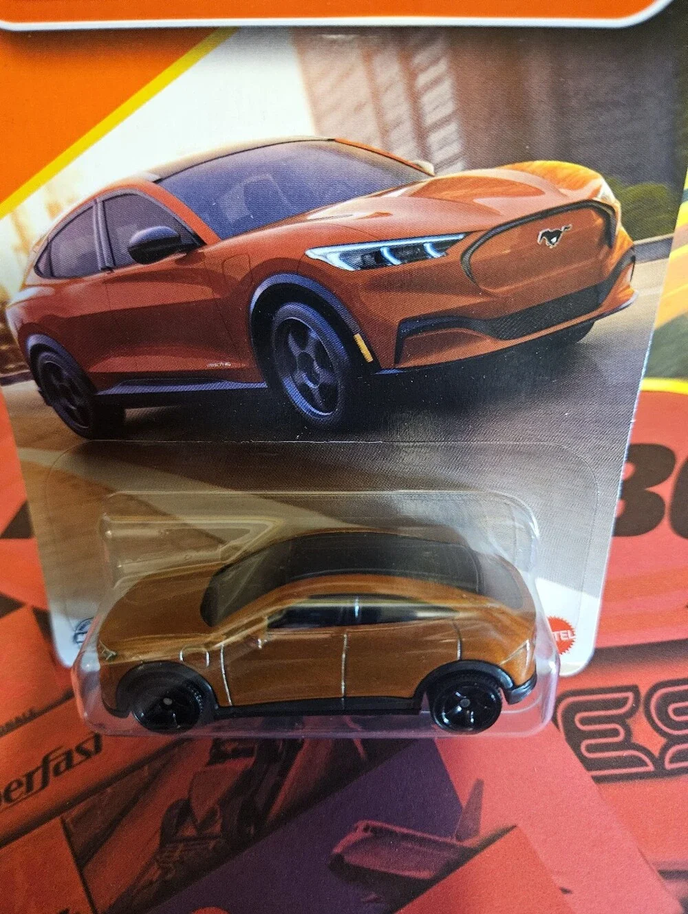 Matchbox Orange Ford Mustang Mach-E Collectors Car